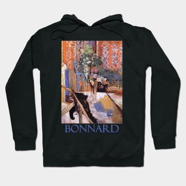 Interior with Flowers by Pierre Bonnard Hoodie by Naves